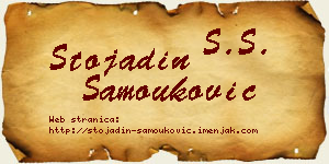 Stojadin Samouković vizit kartica